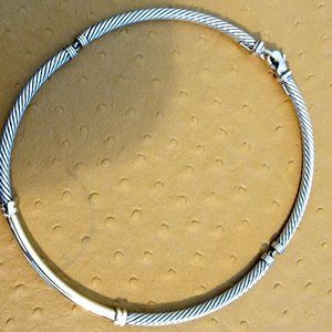 David Yurman Metro Cable Collar Necklace
